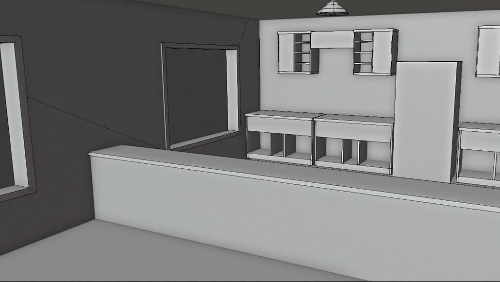 House 05 Low-poly 3D model_17