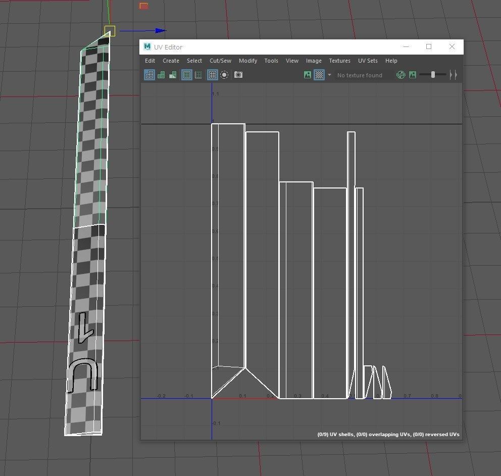 street bumper Low-poly 3D model_9