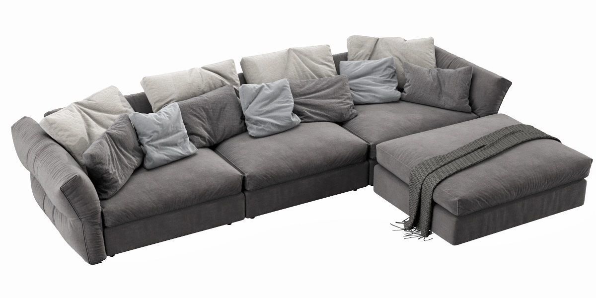 Flexform Newbridge Chaise Lounge 3D model_11