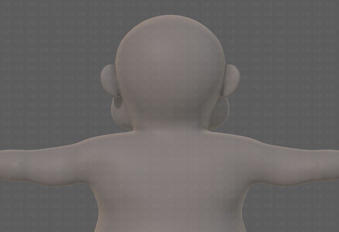 Base mesh old man character V09 Low-poly 3D model_21