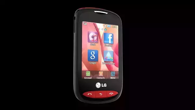 Old Smartphone - LG T310 Free 3D model