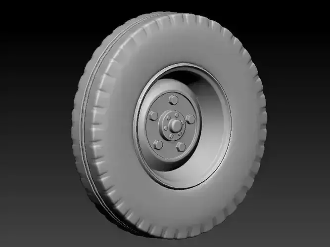 3D  printable wheel
