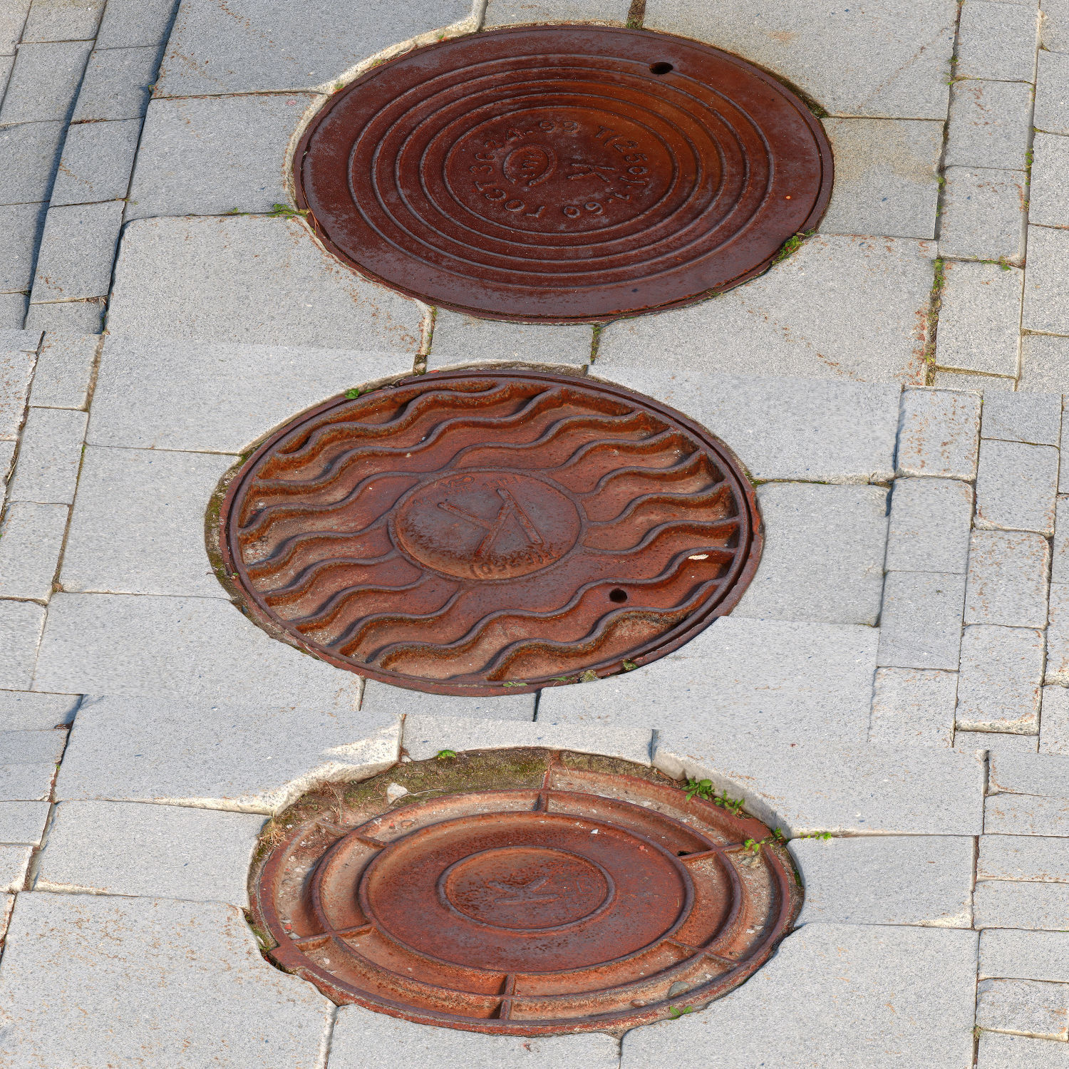 Road hatches 4 3D model_3