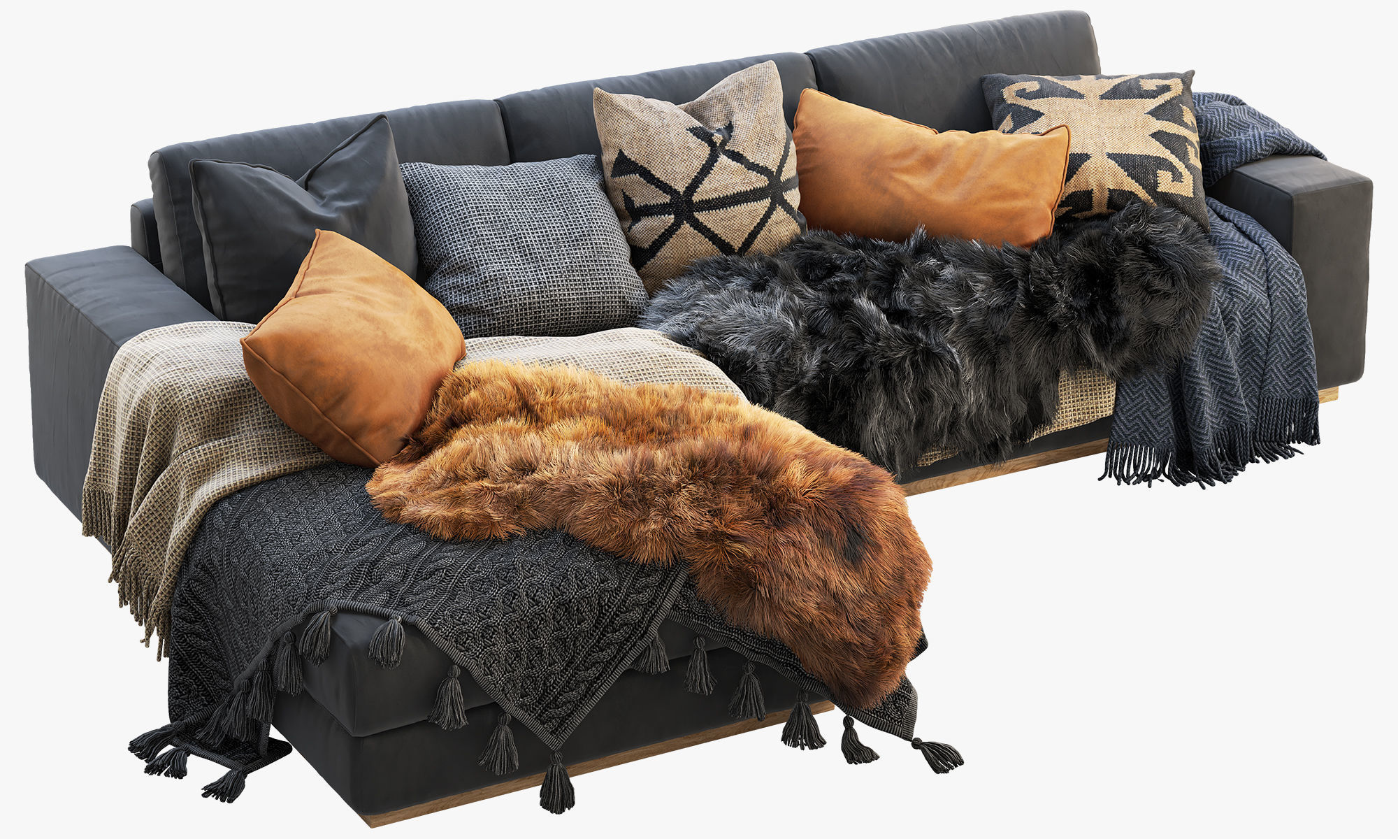 Roveconcepts Noah Sectional Sofa 3D model_5