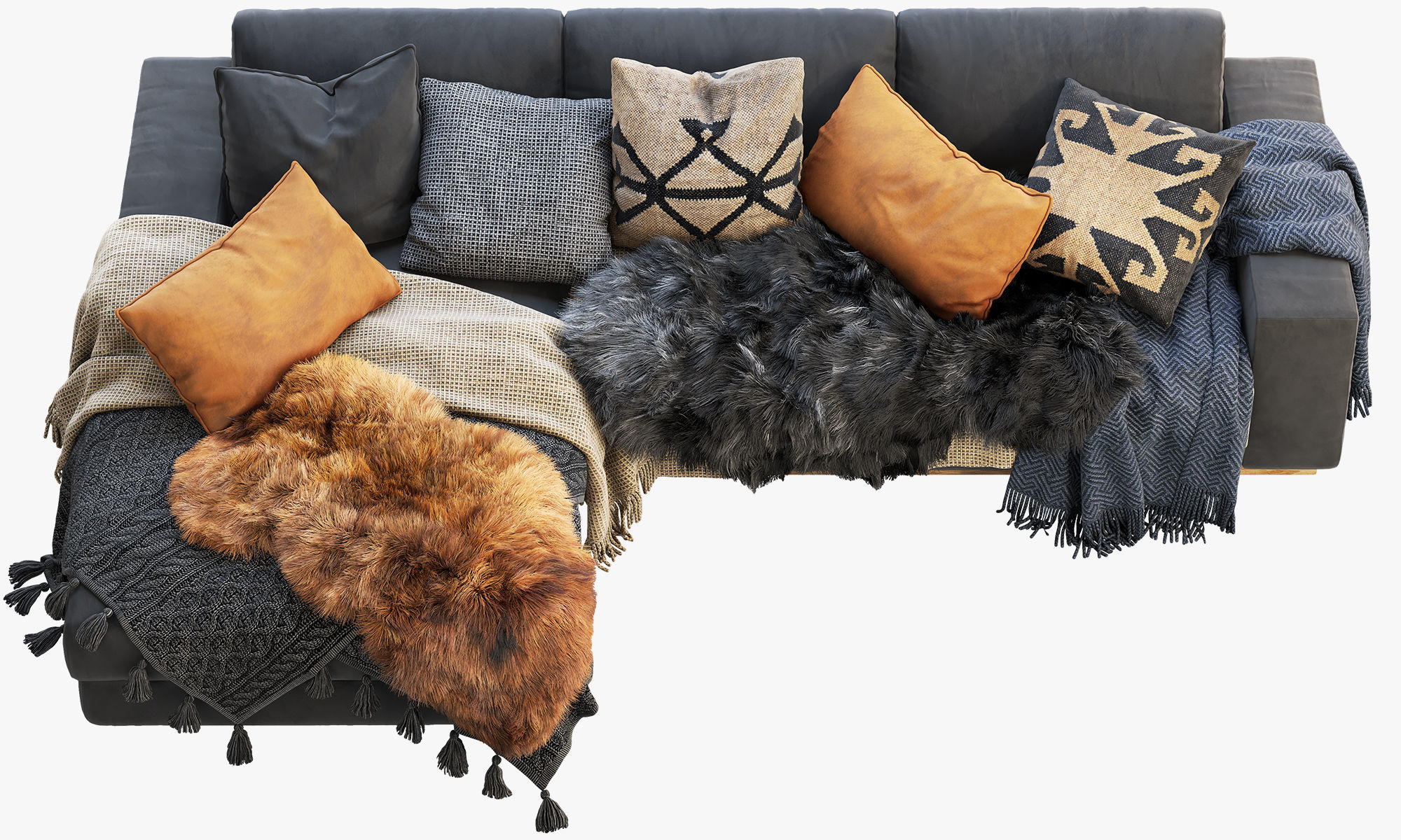 Roveconcepts Noah Sectional Sofa 3D model_8