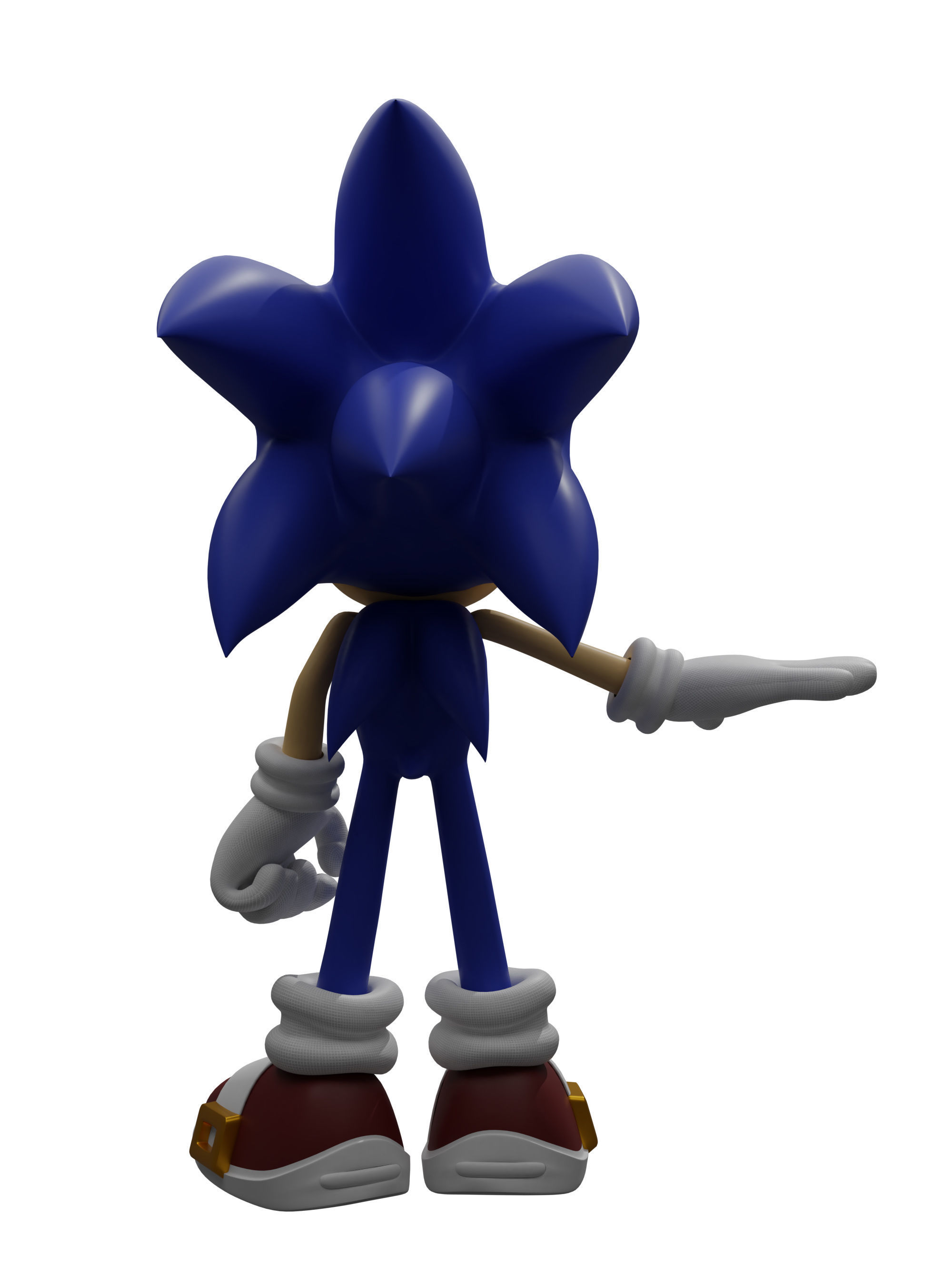 Cg Sonic Rig 3D model Sonic Rigged VR / AR / low-poly rigged | CGTrader