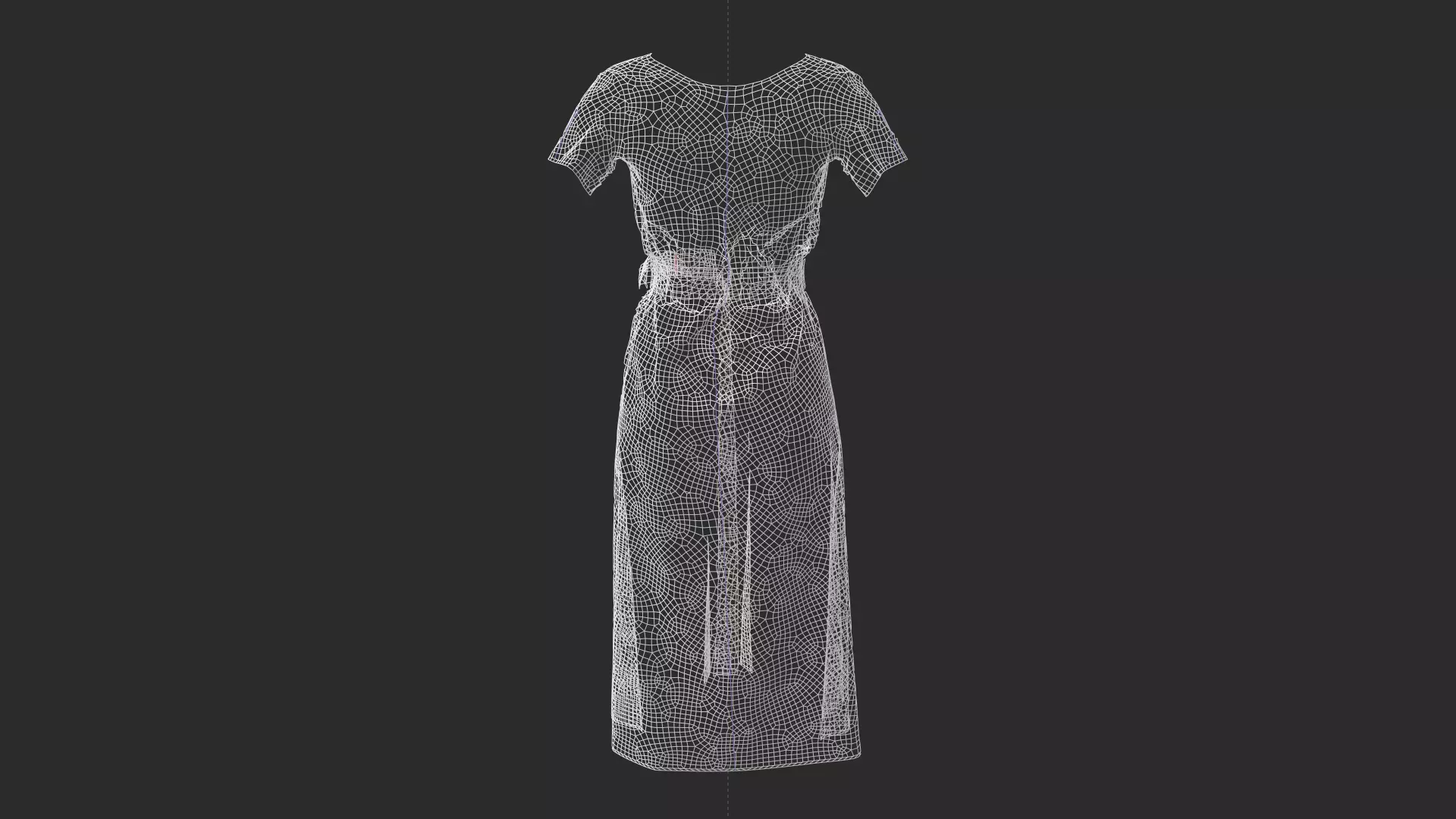 High Qualtity Stylish Designer Women Wrap Dress 3D model 3D model_15