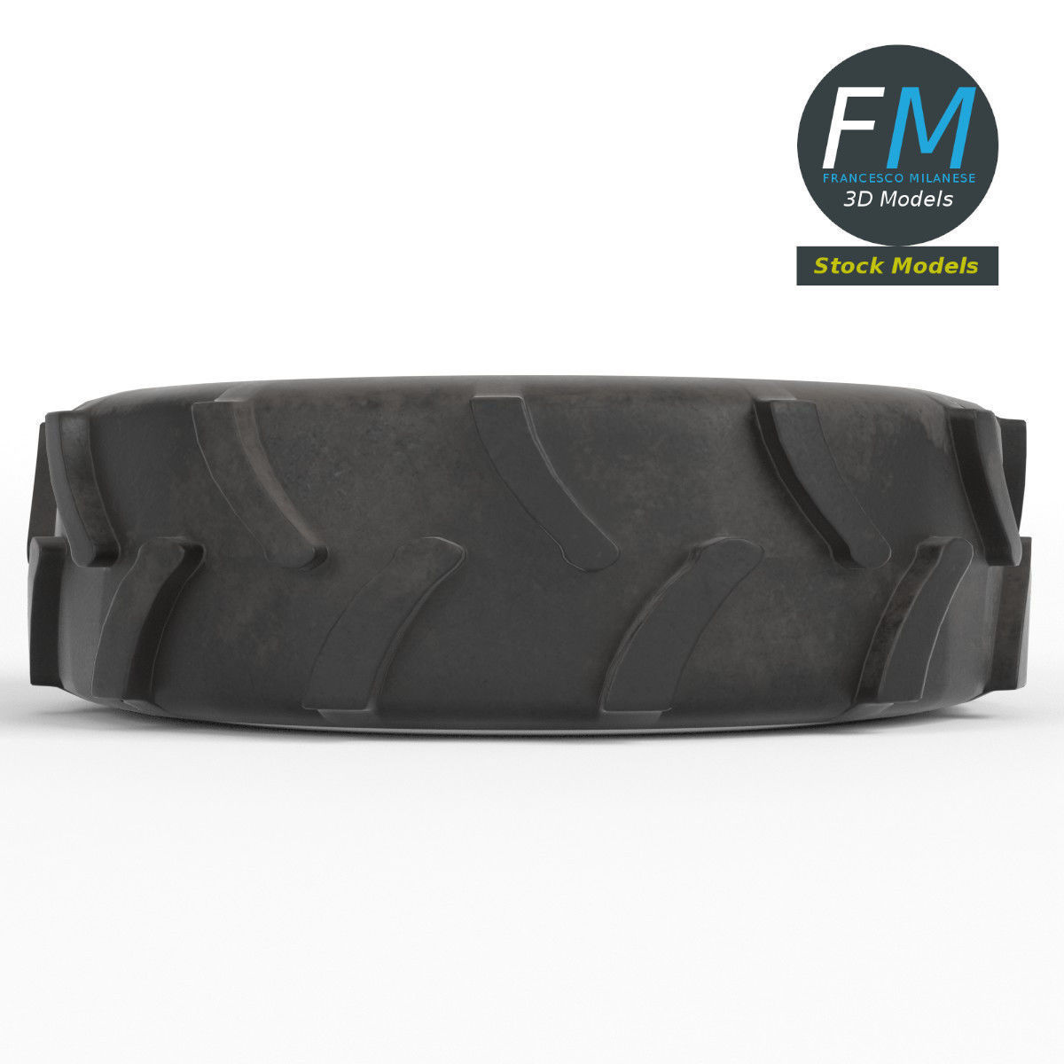 Tractor tire 3D model_3