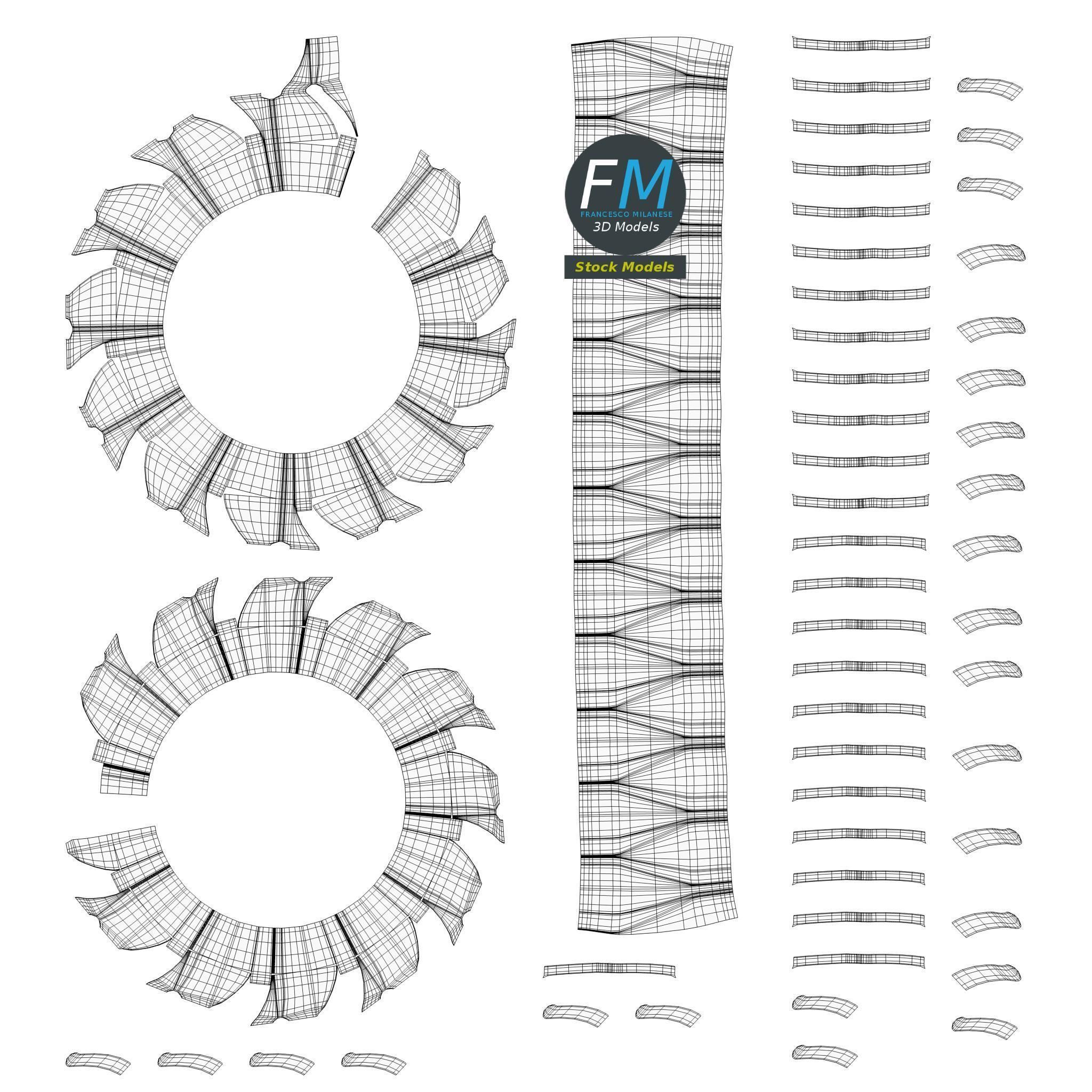 Tractor tire 3D model_11