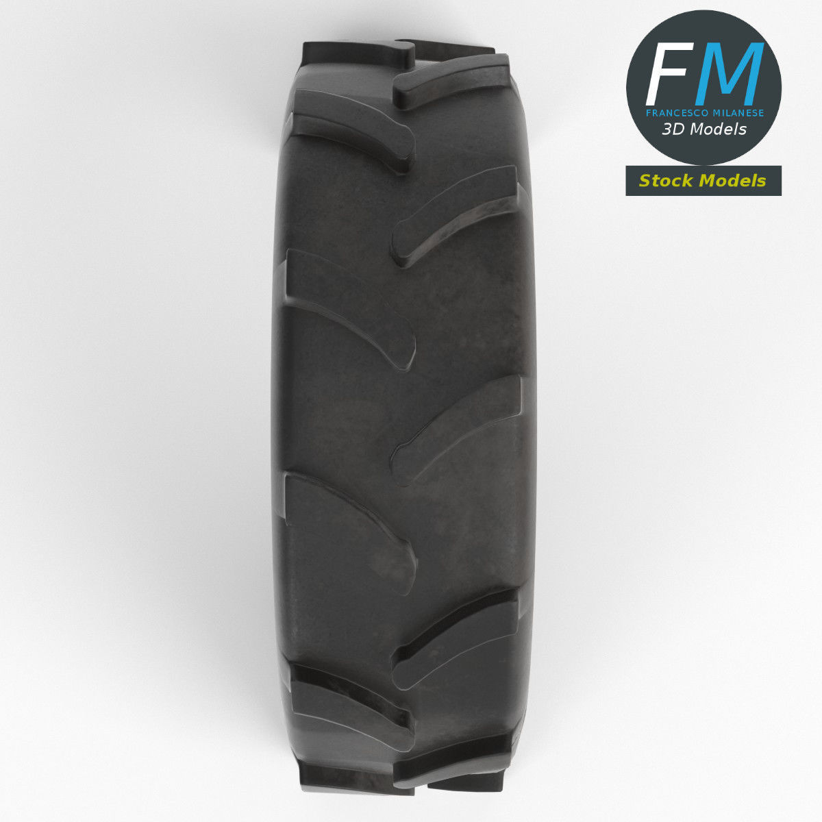 Tractor tire 3D model_6