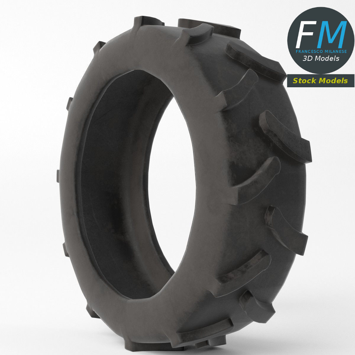 Tractor tire 3D model_5