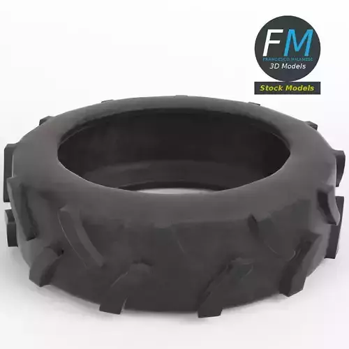 Tractor tire 3D model