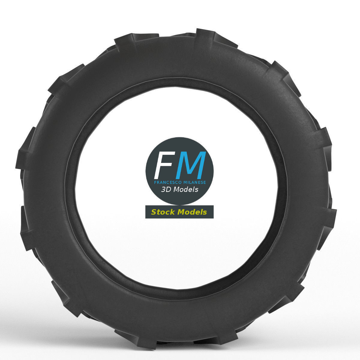 Tractor tire 3D model_4