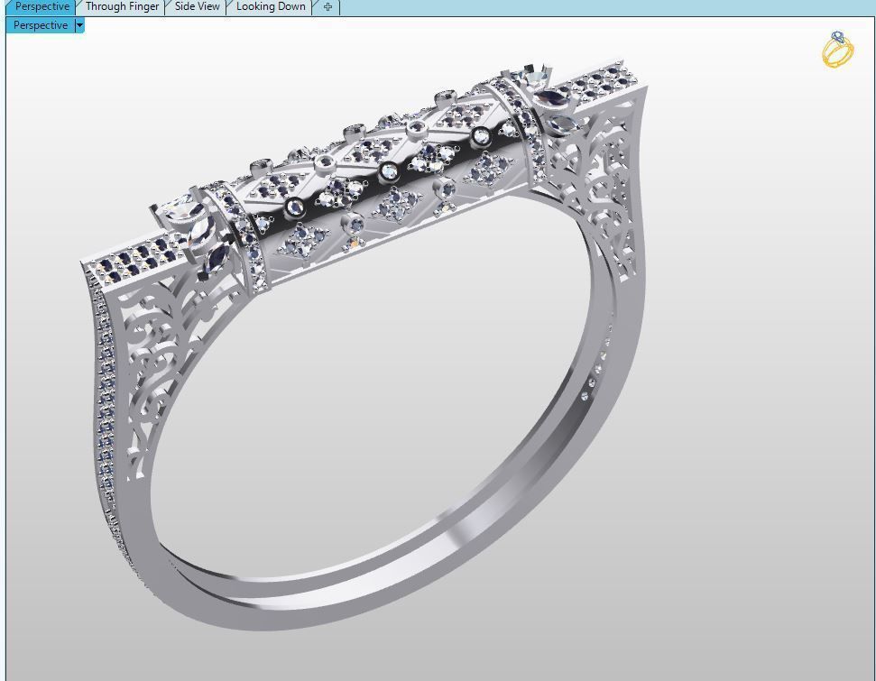 Fancy ideal Bracelet  3D print model_3