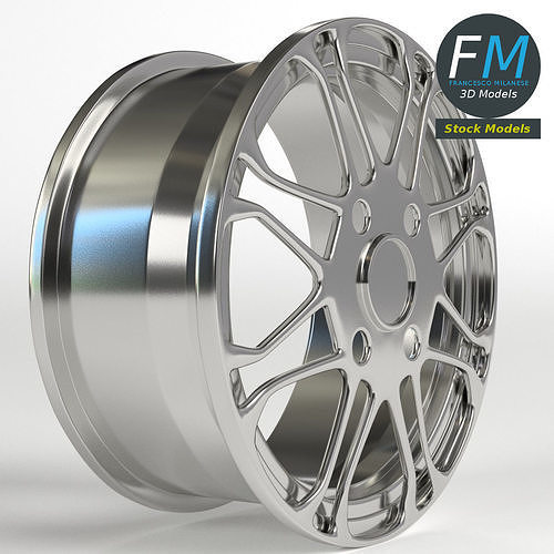 Car wheel rim 3D model 3