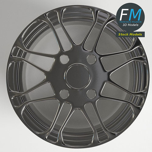 Car wheel rim 3D model 6