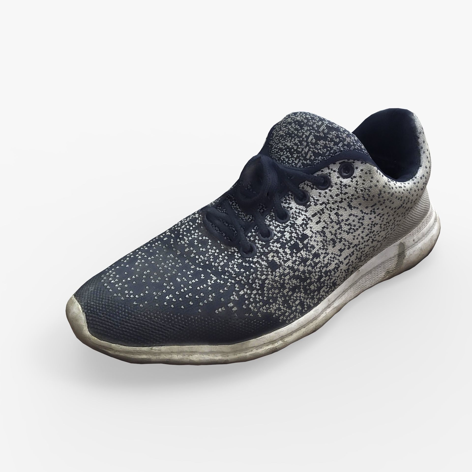 Shabby sneakers photogrammetry 3D model_1