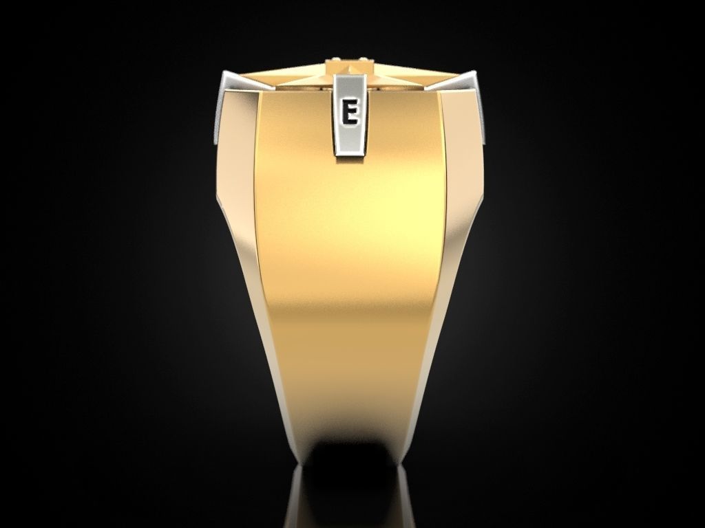 Wind rose ring compass 2 3D print model_17