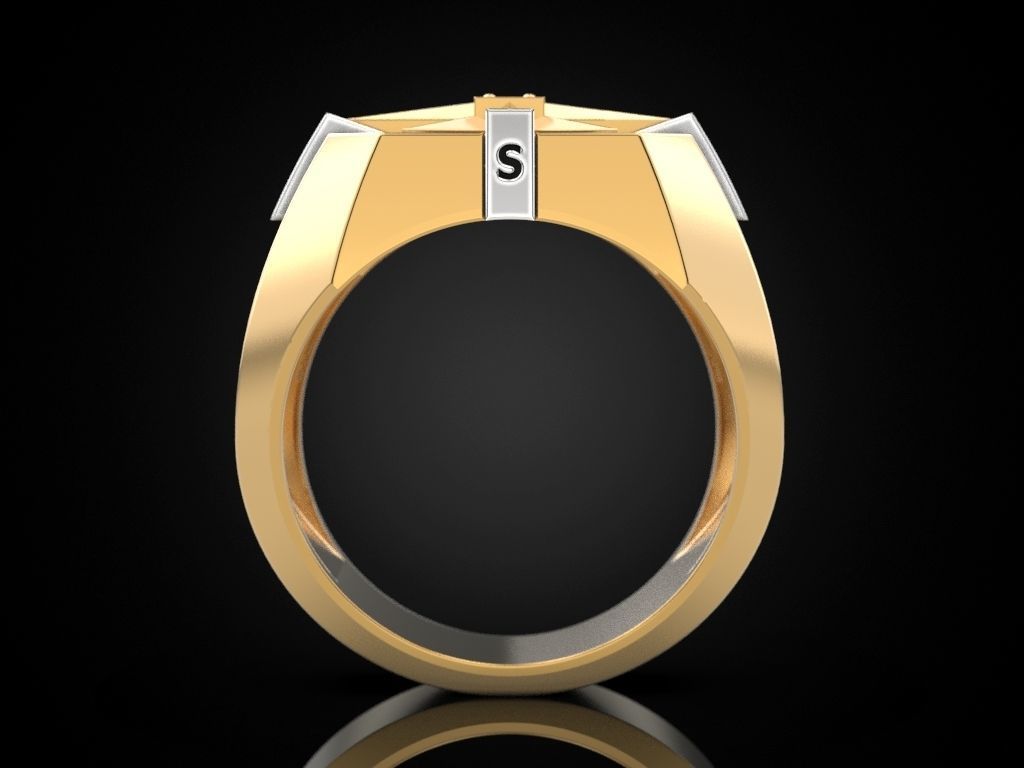 Wind rose ring compass 2 3D print model_18