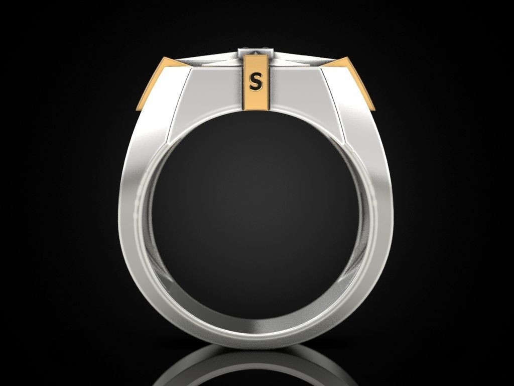 Wind rose ring compass 2 3D print model_7