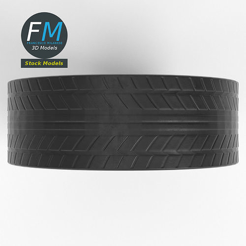 Generic car tire 3D model 6