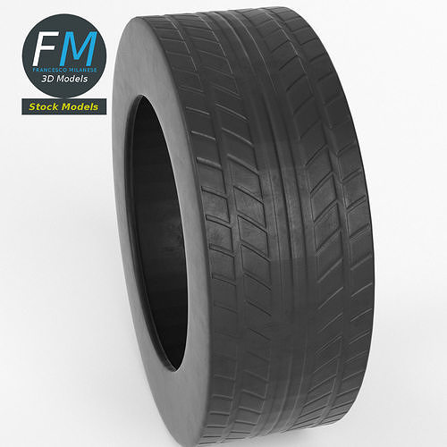 Generic car tire 3D model 2