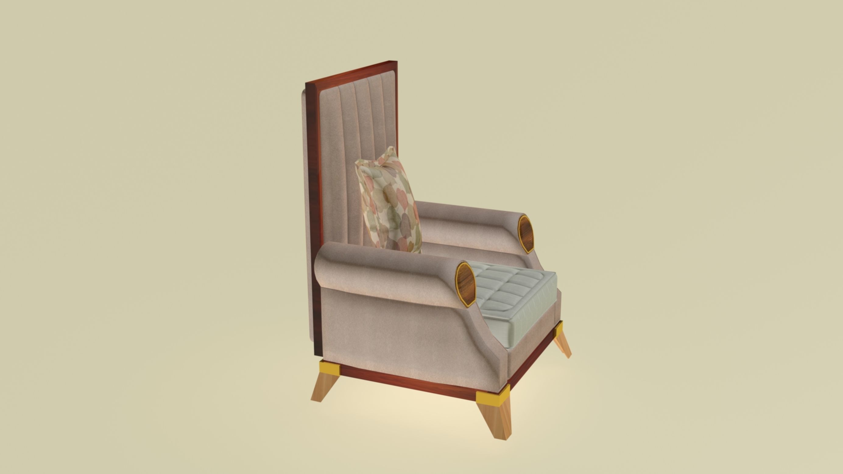 Pierre Club Launch Chair 3D model_4