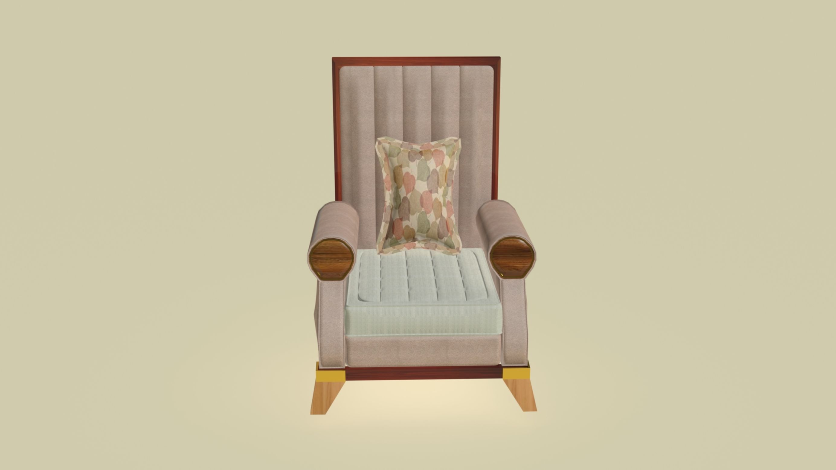 Pierre Club Launch Chair 3D model_3