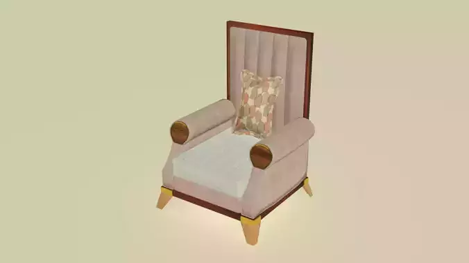 Pierre Club Launch Chair 3D model