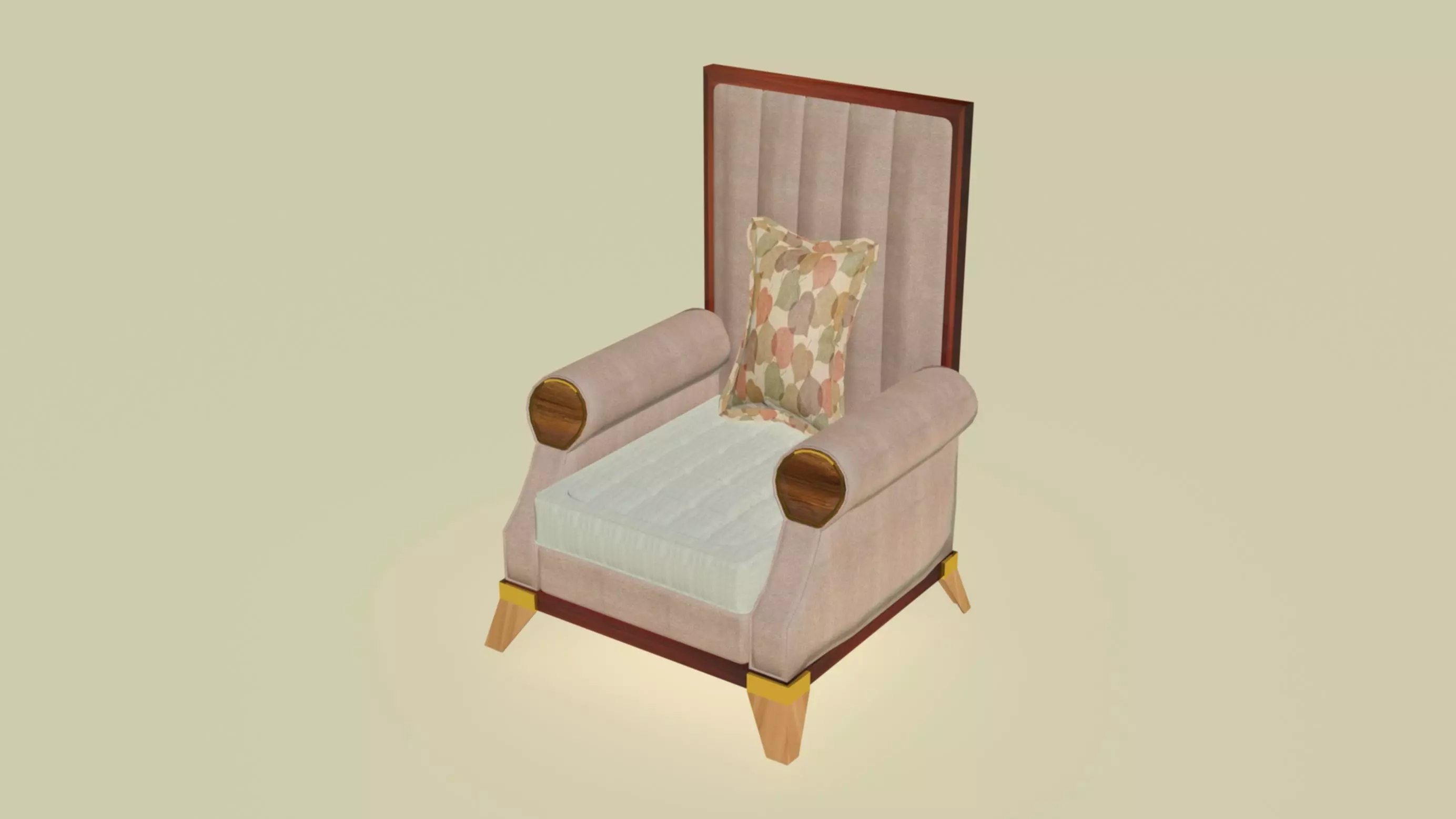 Pierre Club Launch Chair 3D model_0