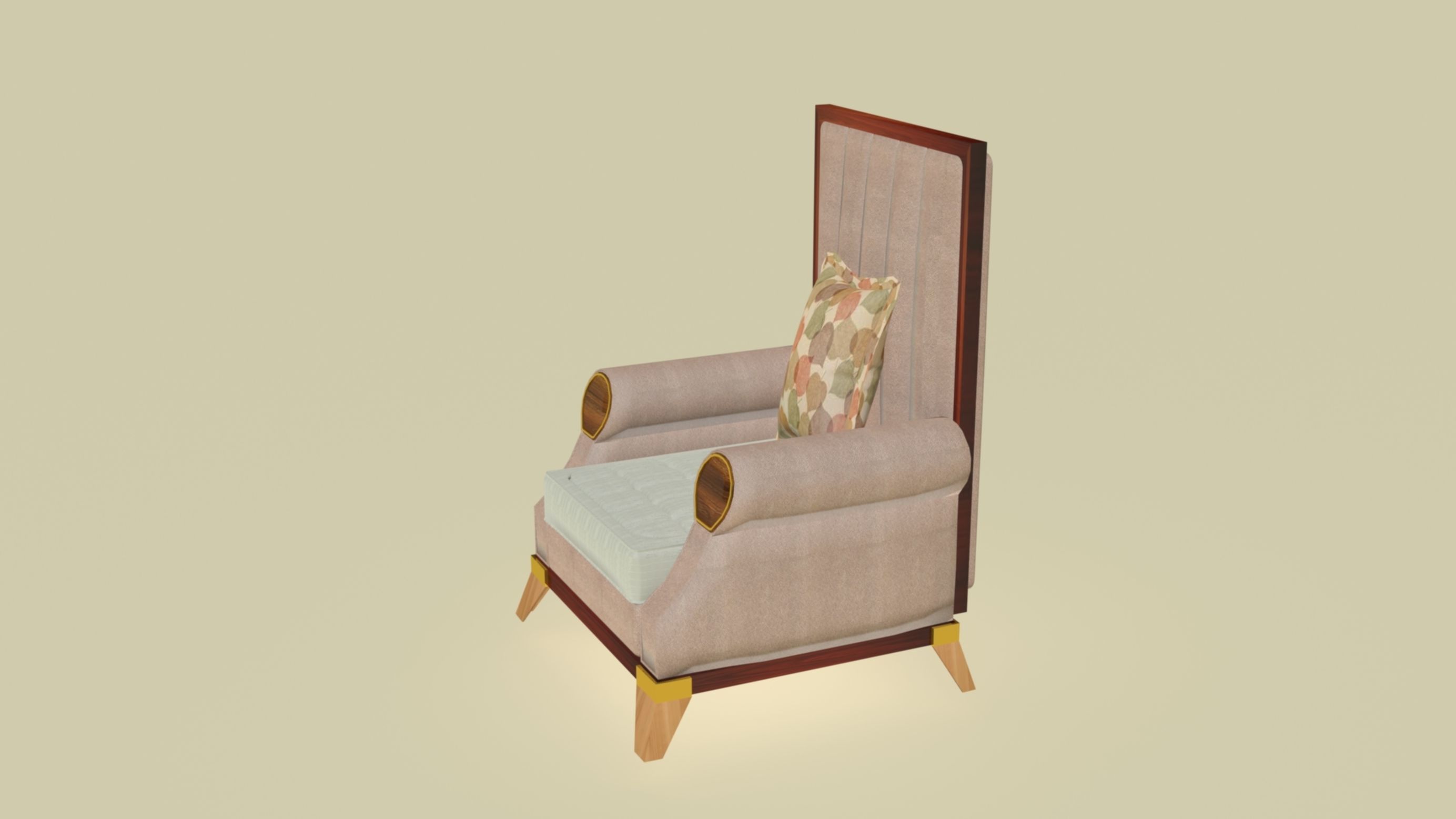 Pierre Club Launch Chair 3D model_5