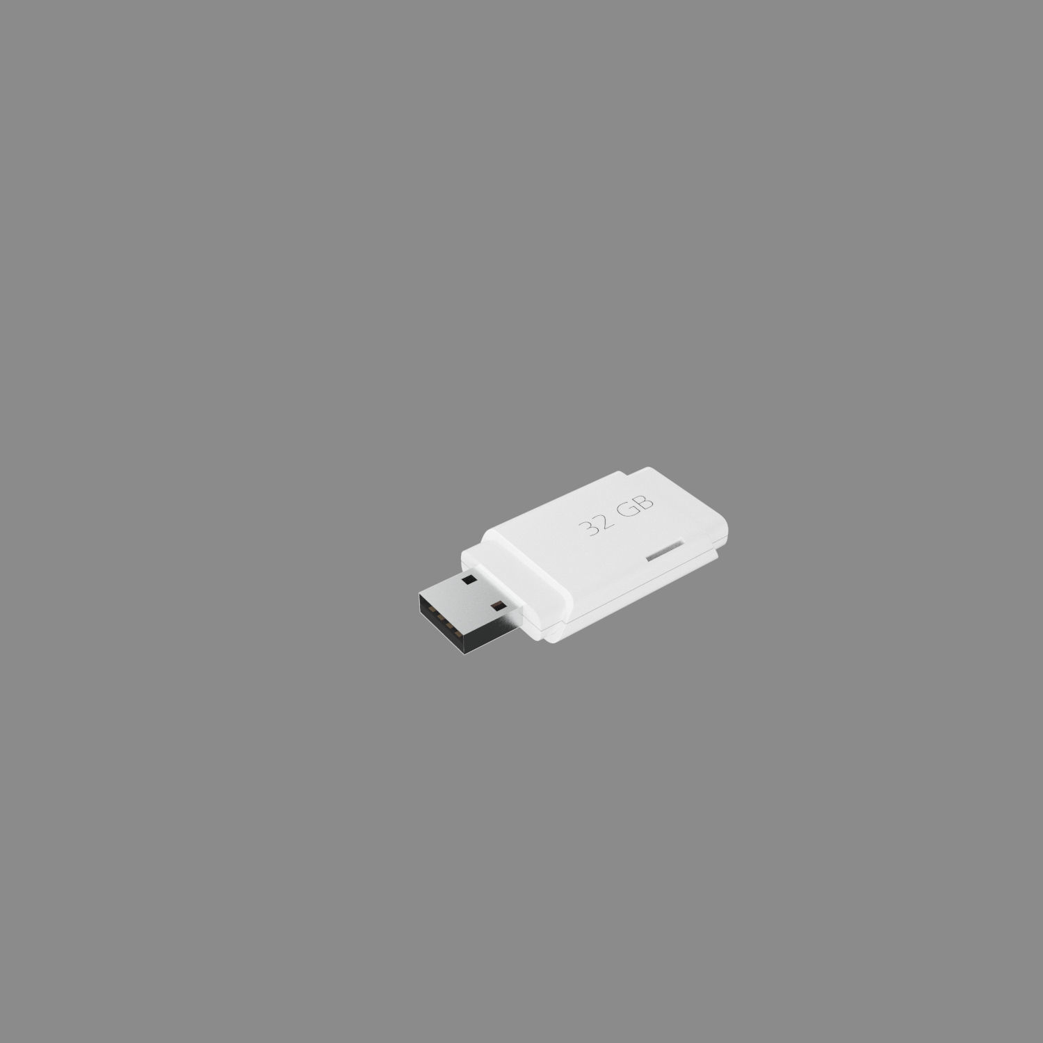 flash usb drive 3D model_1