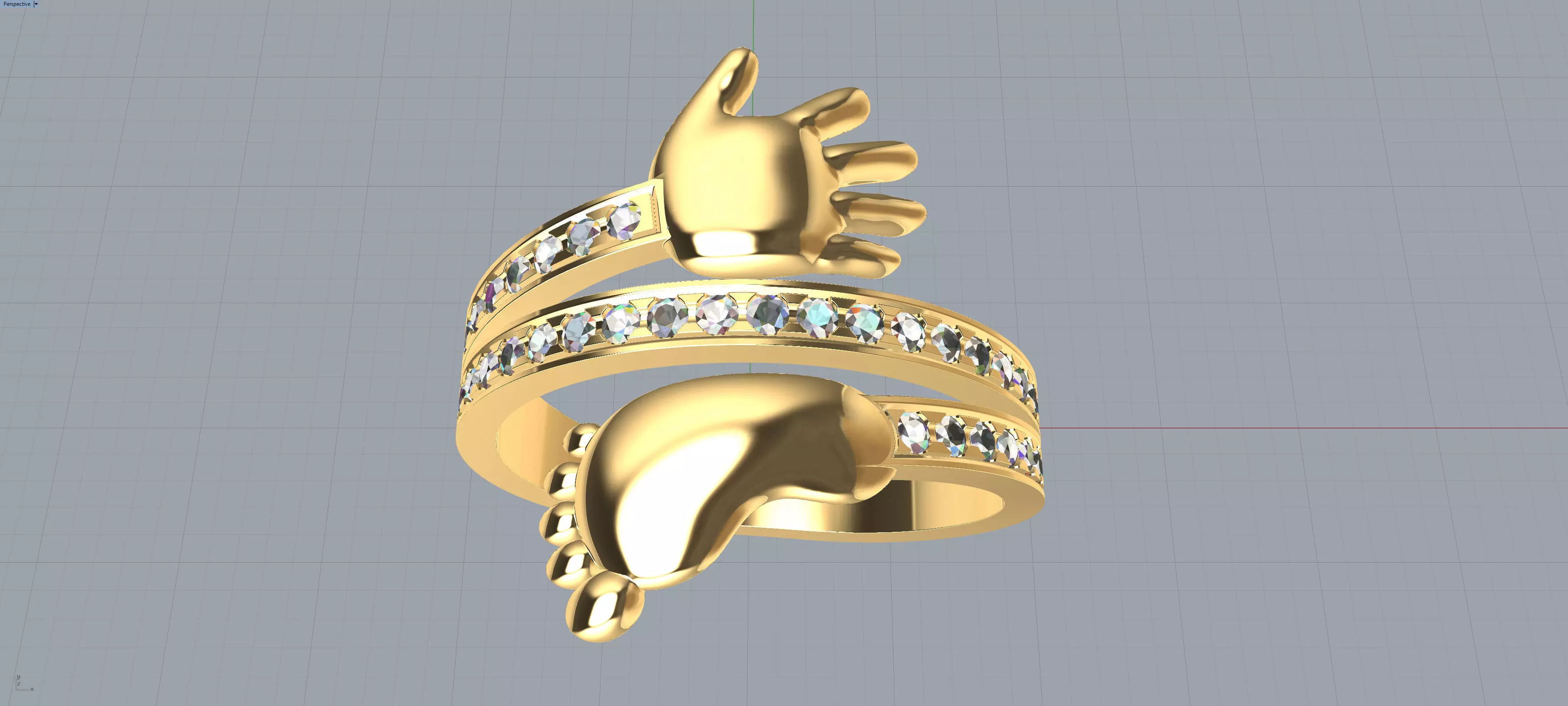 Bady Rng Baby Ring 3D model 3D printable | CGTrader