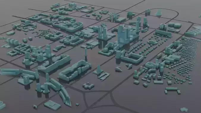 ASTANA CITY SCAPE 3D model
