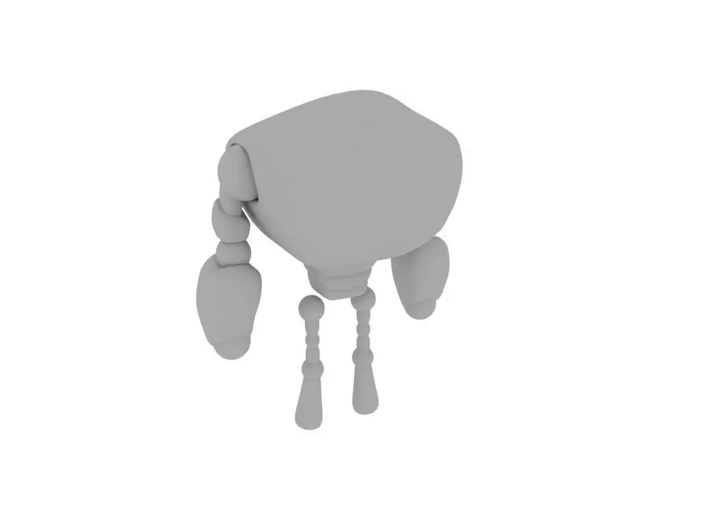 Robot humanoid Free low-poly 3D model