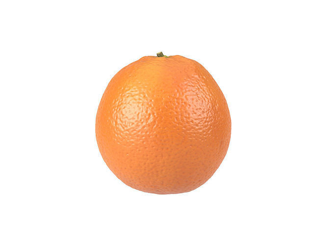 Photorealistic Orange 3D Scan 2 3D model 2
