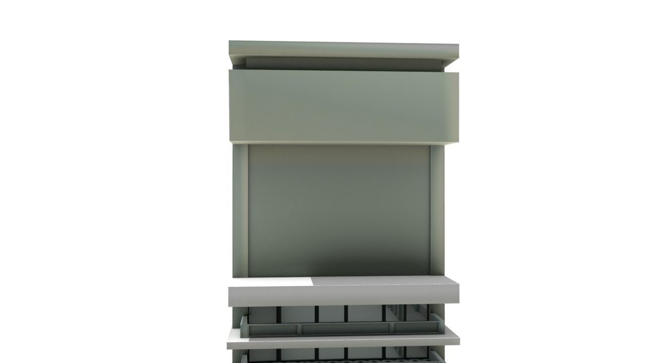 Big Hous Low-poly 3D model_29