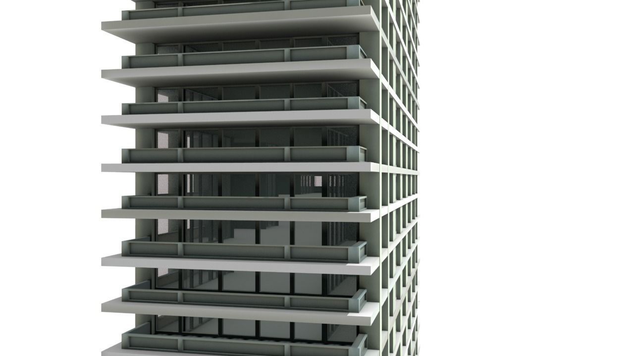 Big Hous Low-poly 3D model_11