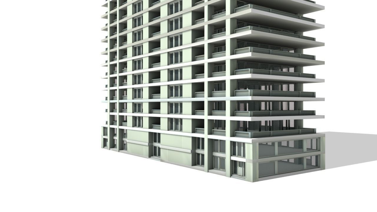 Big Hous Low-poly 3D model_16