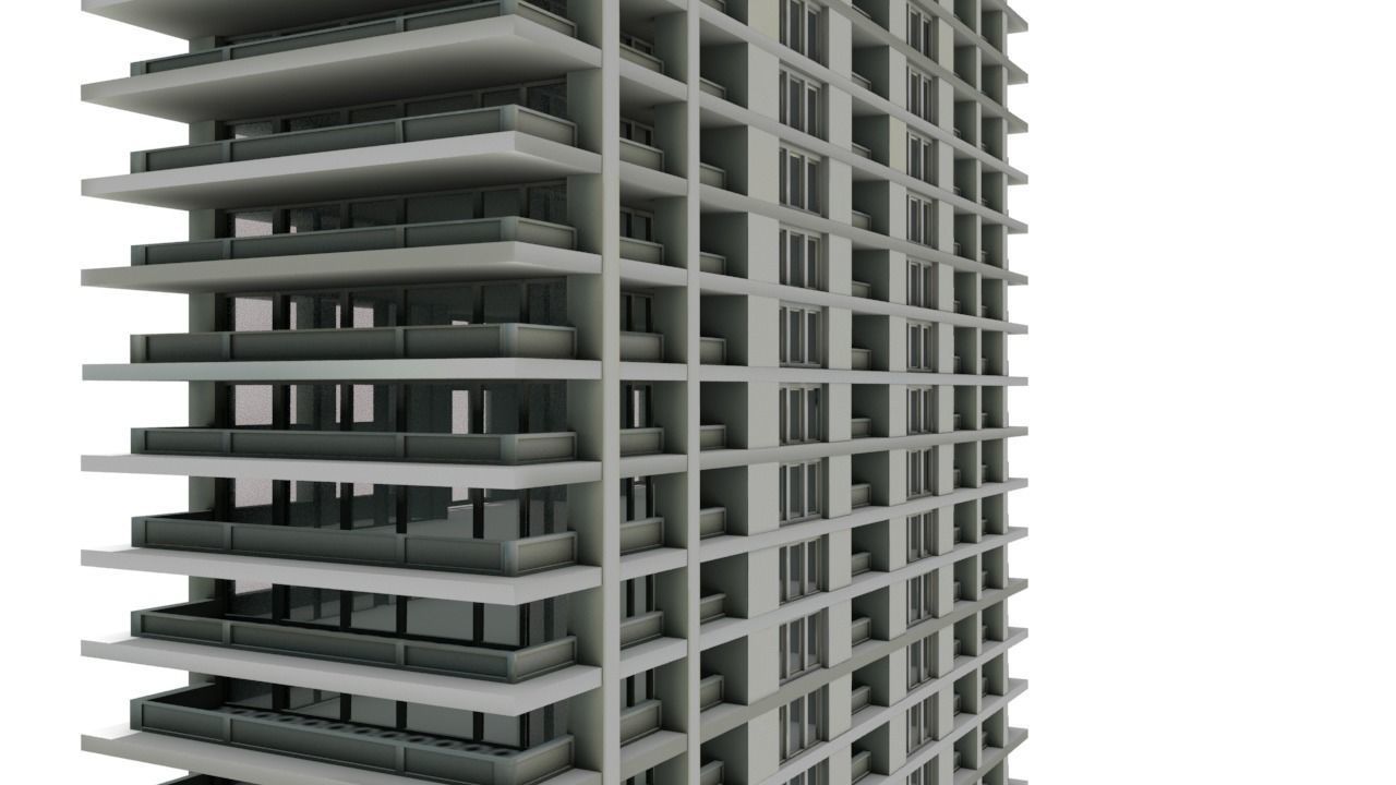 Big Hous Low-poly 3D model_6