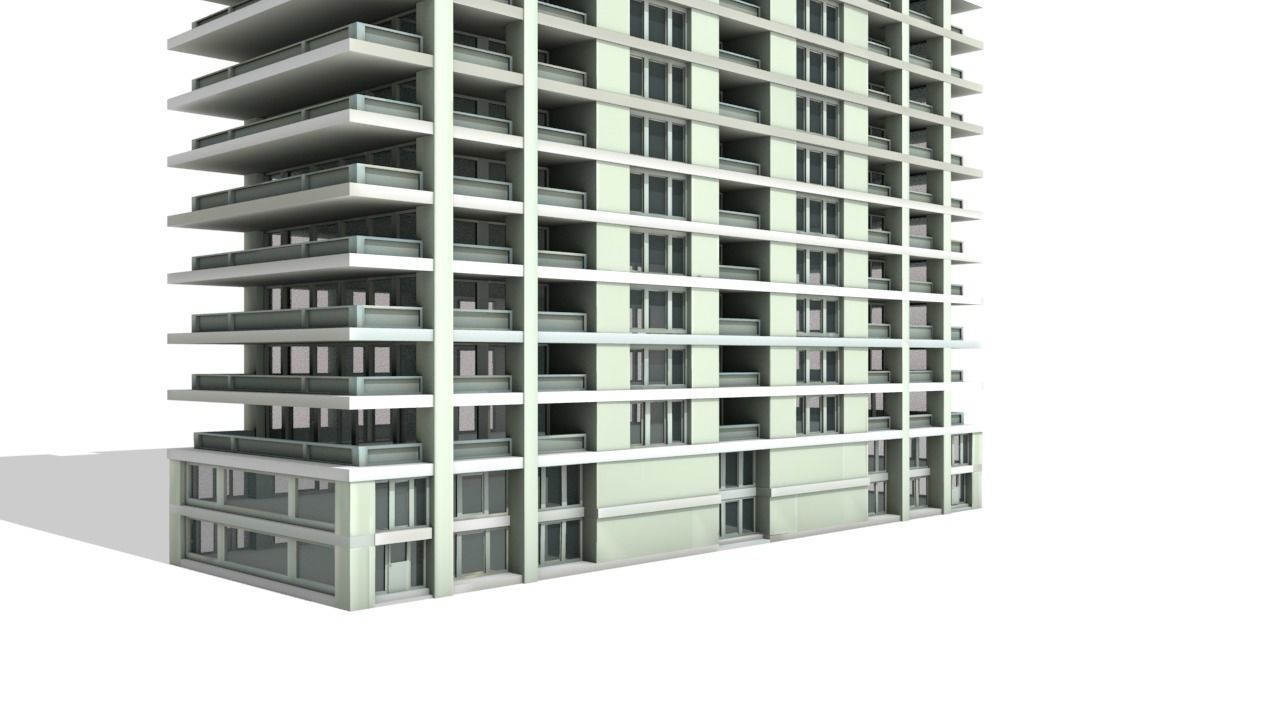 Big Hous Low-poly 3D model_24