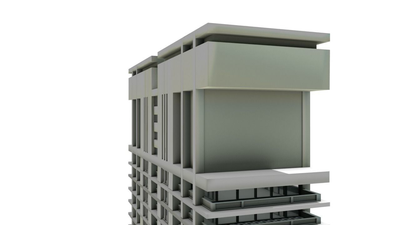 Big Hous Low-poly 3D model_34