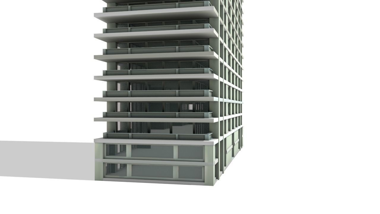 Big Hous Low-poly 3D model_23