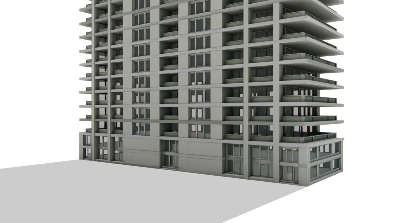 Big Hous Low-poly 3D model_21