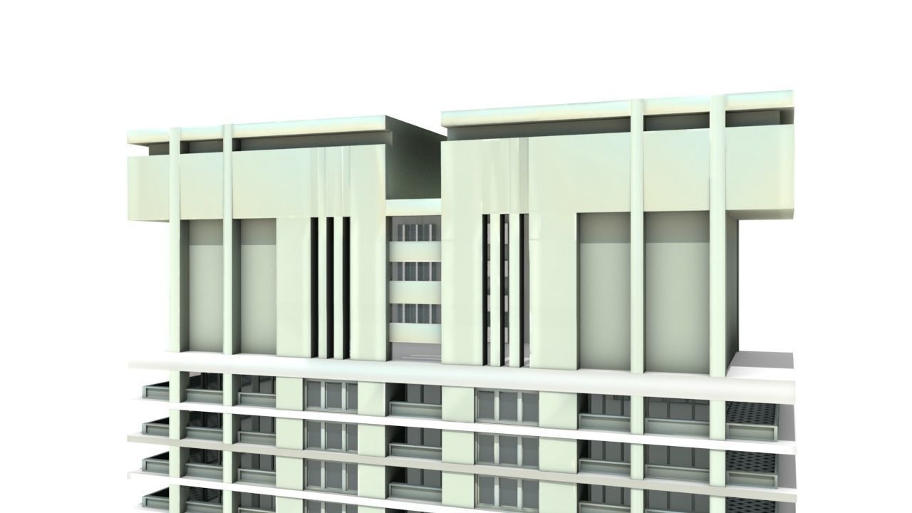 Big Hous Low-poly 3D model_27