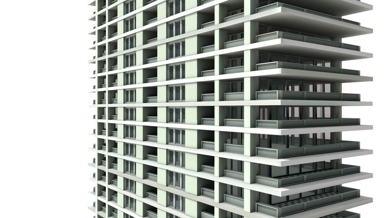 Big Hous Low-poly 3D model_4