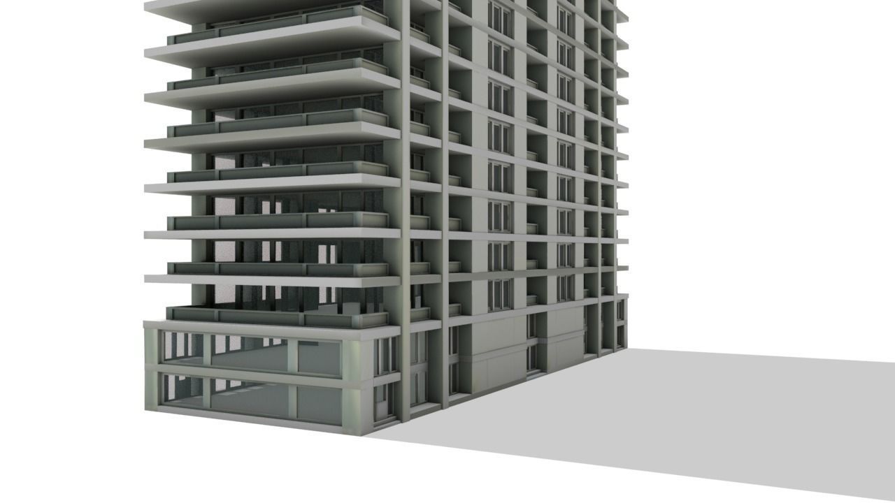 Big Hous Low-poly 3D model_18