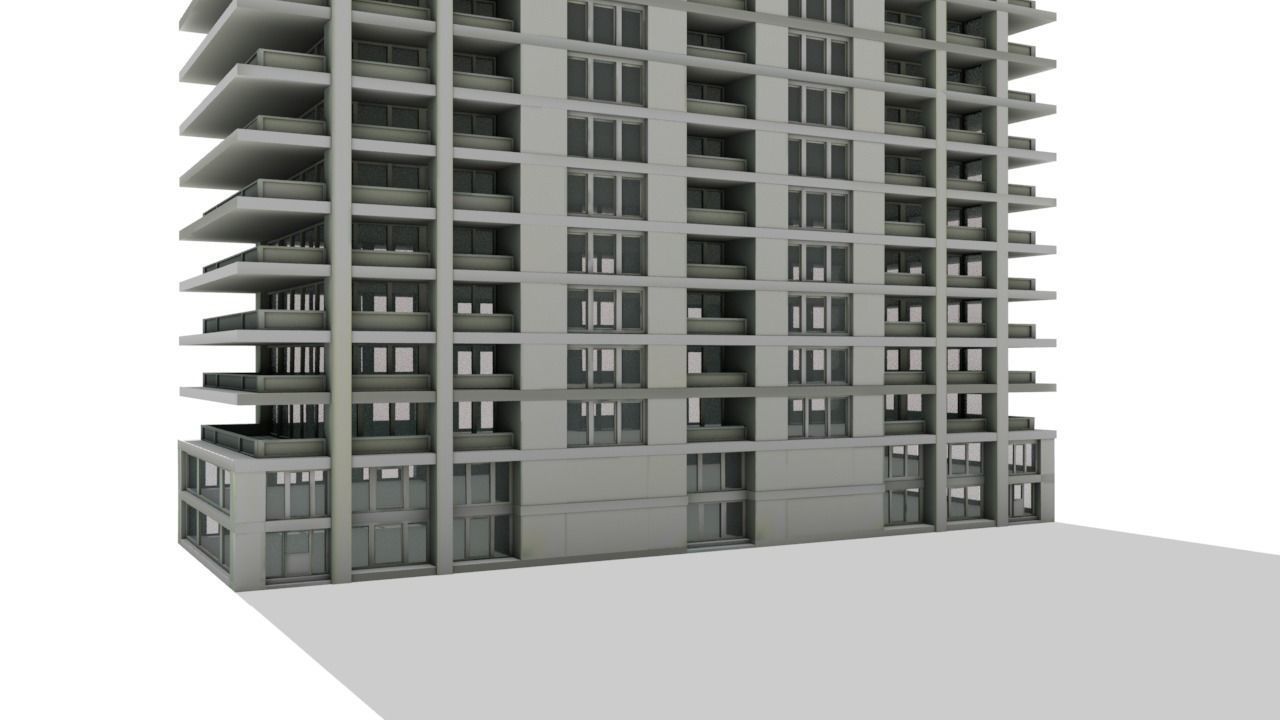 Big Hous Low-poly 3D model_19