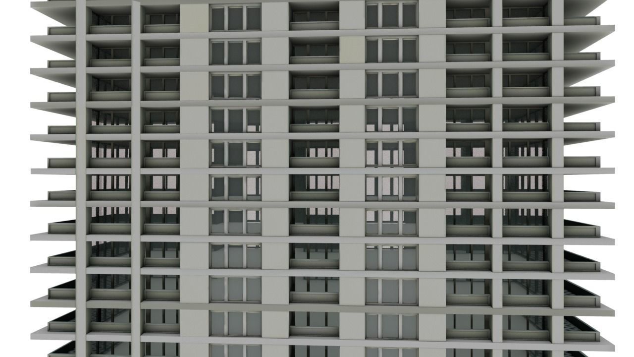 Big Hous Low-poly 3D model_8