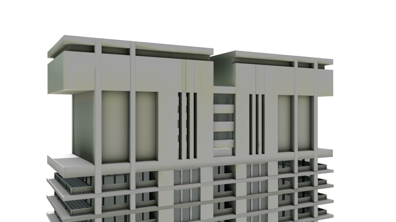 Big Hous Low-poly 3D model_31